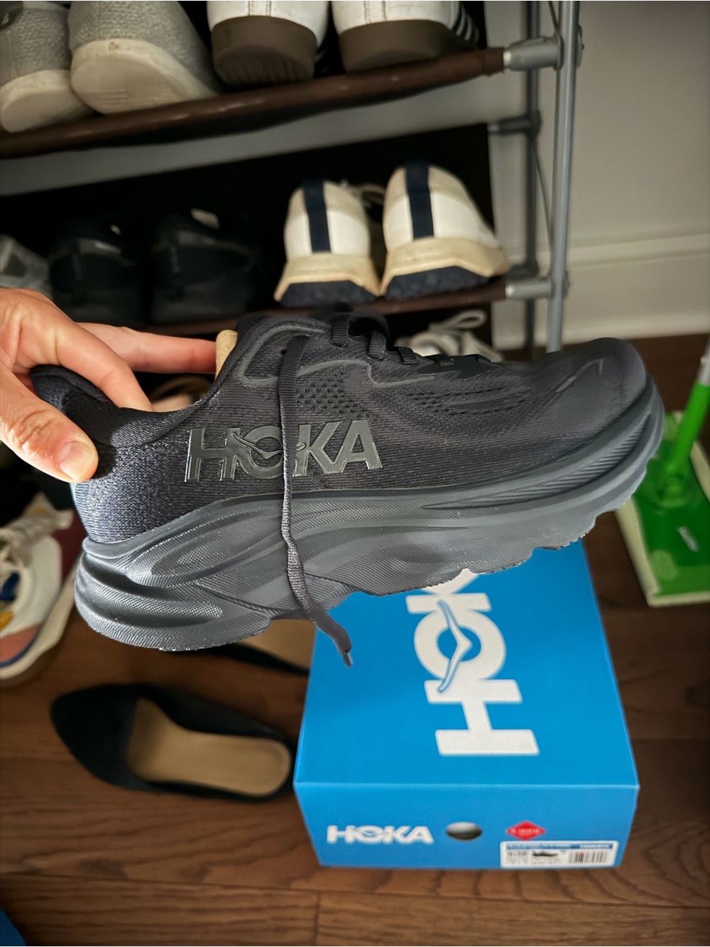 Hoka Men's Black Athletic Running Shoes